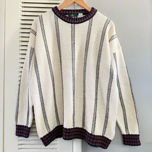 Vintage IZOD Lacoste Knit Cream Sweater